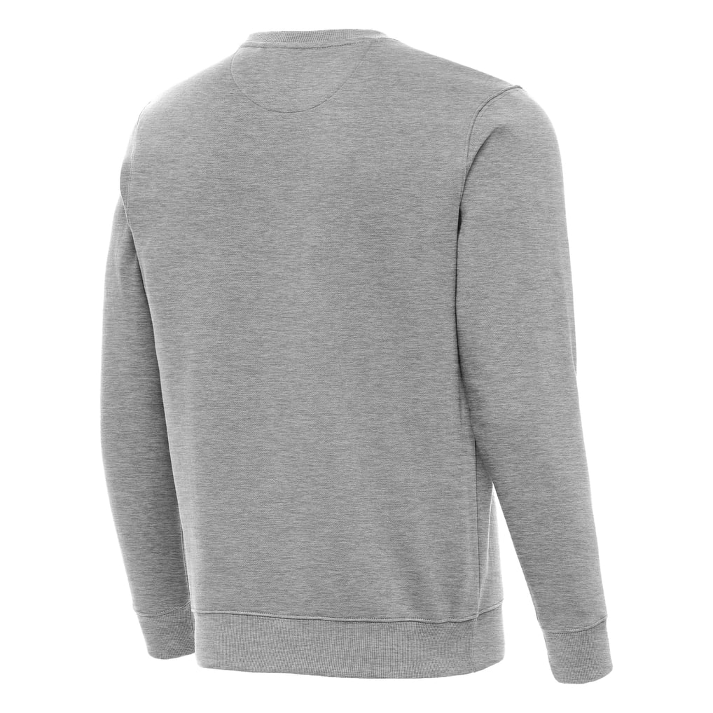 Denny Hamlin Antigua Big & Tall Victory Crewneck Pullover Sweatshirt - Heather Gray